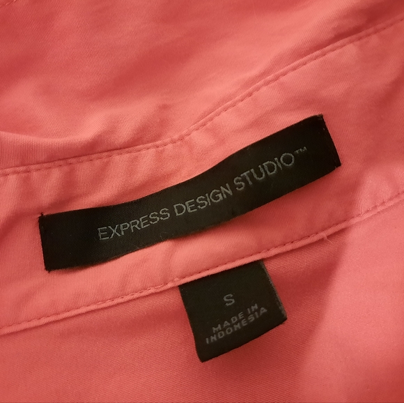 Coral Pink Dress Shirt - Picture 2 of 4